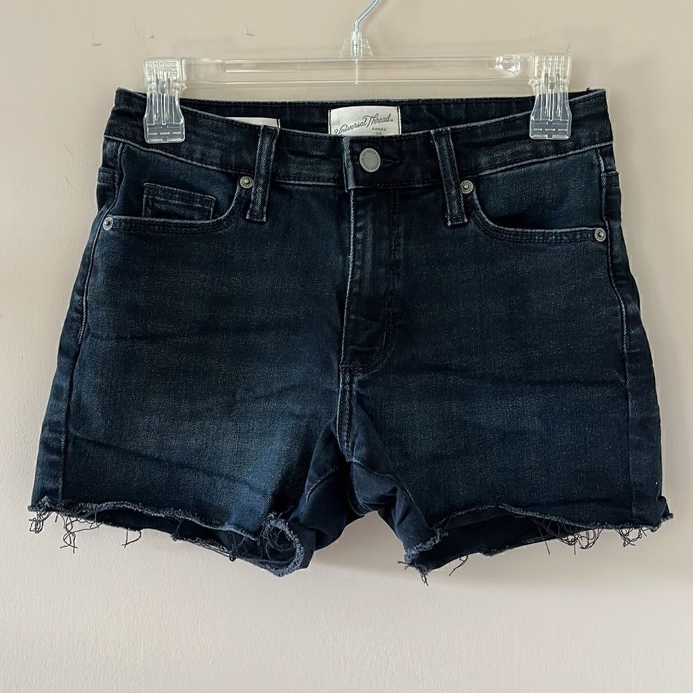 Womens’ Universal Thread Black Jean Shorts Size 0 - Picture 1 of 4